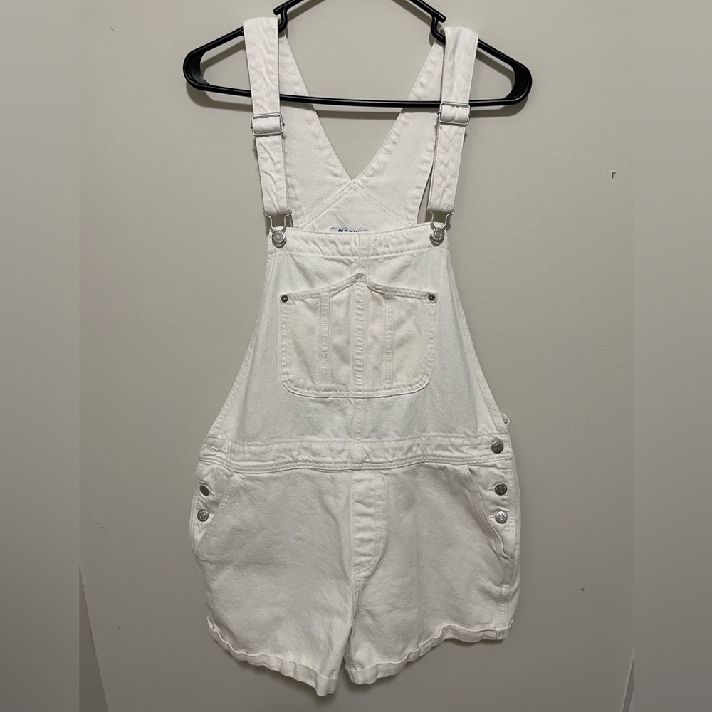 Old Navy Cream Denim Overalls